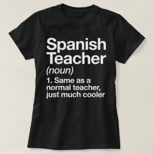 Camiseta Escuela divertida de la definición de profesor esp