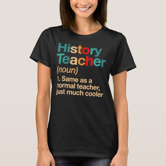 Camiseta Escuela divertida de la definición del profesor de (Anverso)