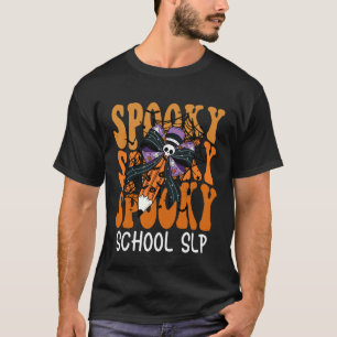 Camiseta Escuela Espeluznante SLP Escuela de Halloween