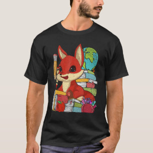 Camiseta Escuela Estudiantil Naturaleza Forestal Animal Fox