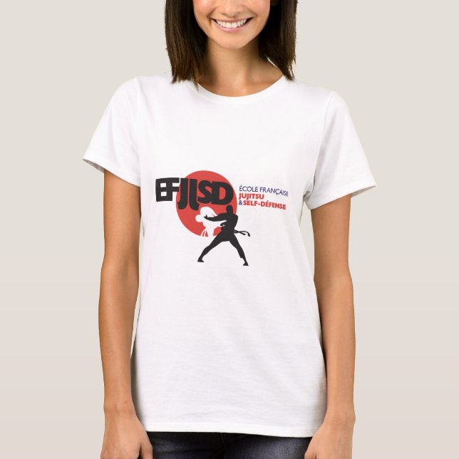 Camiseta Escuela Francesa de JuJitsu y Bobina-Defensa (Anverso)