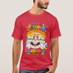 Camiseta Escuela fuera para amigo Vintage de verano