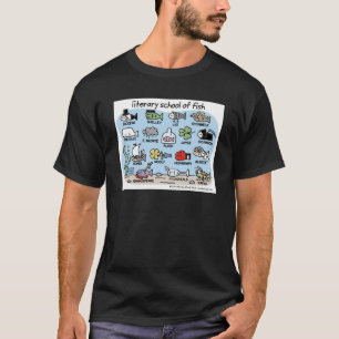 Camiseta escuela literaria de pescado Clásico