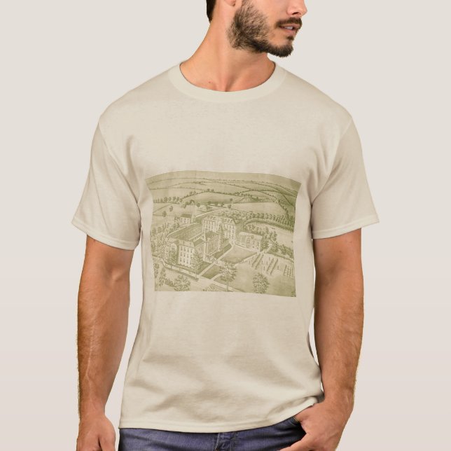 Camiseta Escuela Militar Kemper Vieja tarjeta postal Sepia  (Anverso)