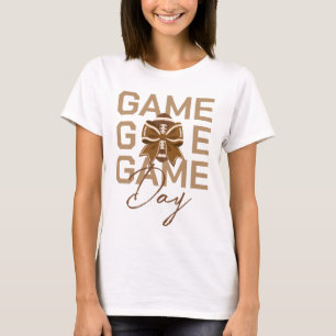 Camiseta Escuela moderna del Día del Juego de Fútbol