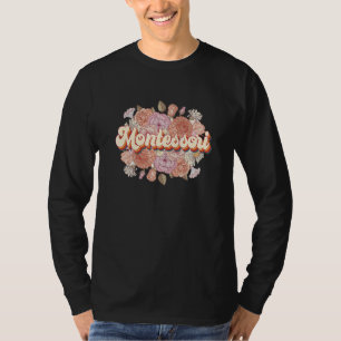Camiseta Escuela Montessori Floral Montessori Té Montessori