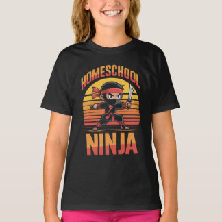 Camiseta : Escuela Nacional Ninja Kids - Cute Chibi Ninja