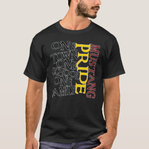 Camiseta Escuela One Town One One Family Mustang Pride Scho