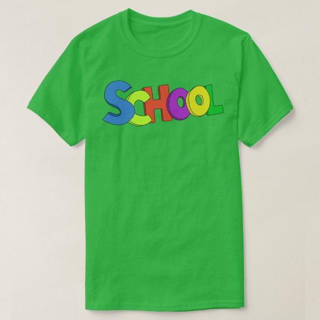 Camiseta Escuela para profesores y niños (Diseño del anverso)