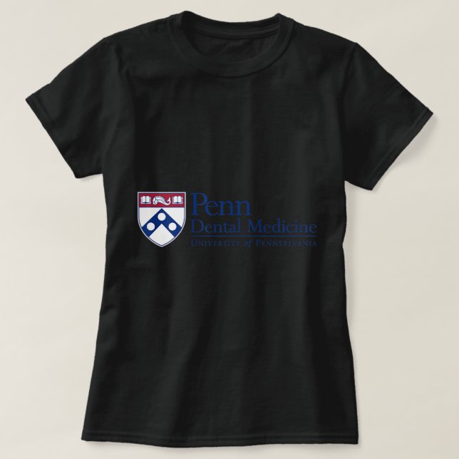 Camiseta Escuela Penn Quakers de la Escuela de Medicina Den (Diseño del anverso)