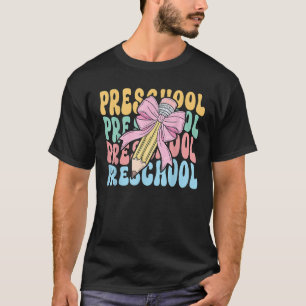 Camiseta Escuela preescolar de primer día de vuelta a la es