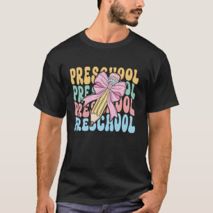 Camiseta Escuela preescolar de primer día de vuelta a la es