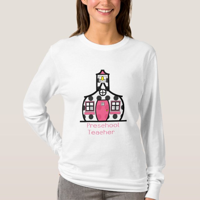 Camiseta Escuela preescolar del lunar del profesor (Anverso)