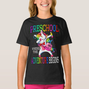 Camiseta Escuela preescolar donde comienza la aventura de U