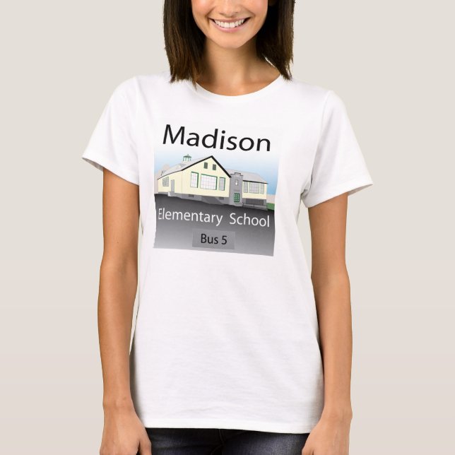 Camiseta Escuela primaria de Madison (Anverso)