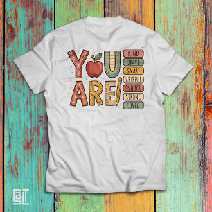 Camiseta Escuela Primaria Eres Amable Valiente Inspirador