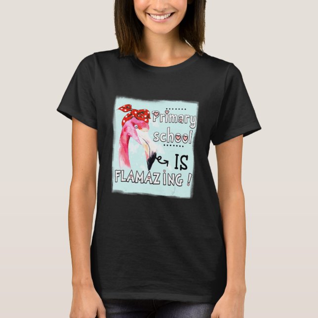 Camiseta Escuela Primaria Es Increíble El Flamengo (Anverso)