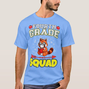 Camiseta Escuela Primaria Funny de Cuarto Grado Squad