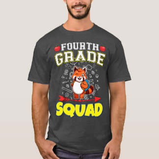 Camiseta Escuela Primaria Funny de Cuarto Grado Squad