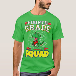 Camiseta Escuela Primaria Funny de Cuarto Grado Squad