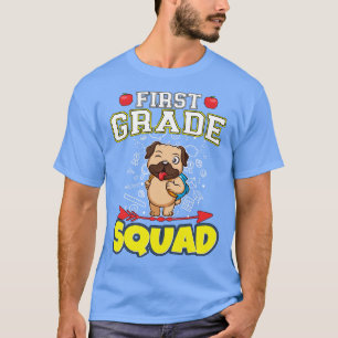 Camiseta Escuela Primaria Funny de Primer Grado Squad