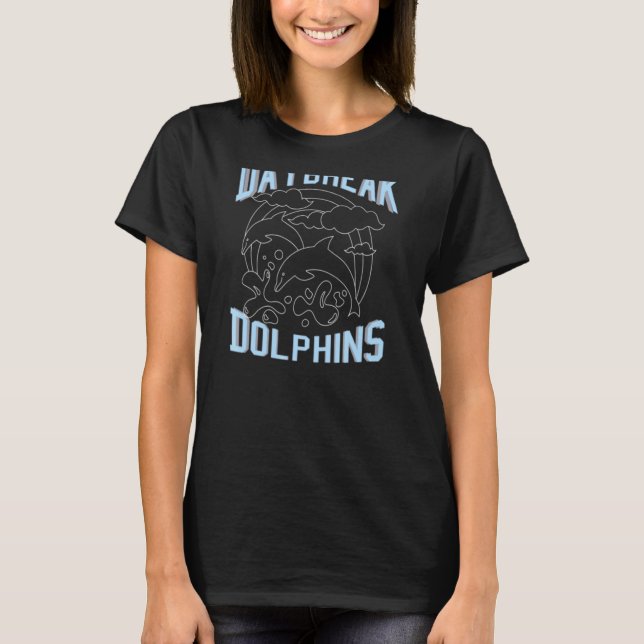 Camiseta Escuela Primaria Silhouette Dolphins Daybreak Spi (Anverso)