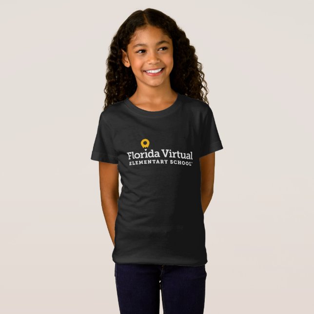 Camiseta Escuela Primaria Virtual de Florida | Chicas Jóven (Anverso completo)