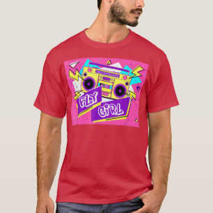 Camiseta Escuela Retro Escuela Secundaria Hip Hop Fly Chica