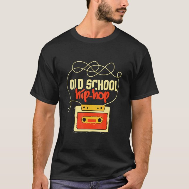 Camiseta Escuela Retro Hip Hop I 80s 90s I Graffiti Cass (Anverso)
