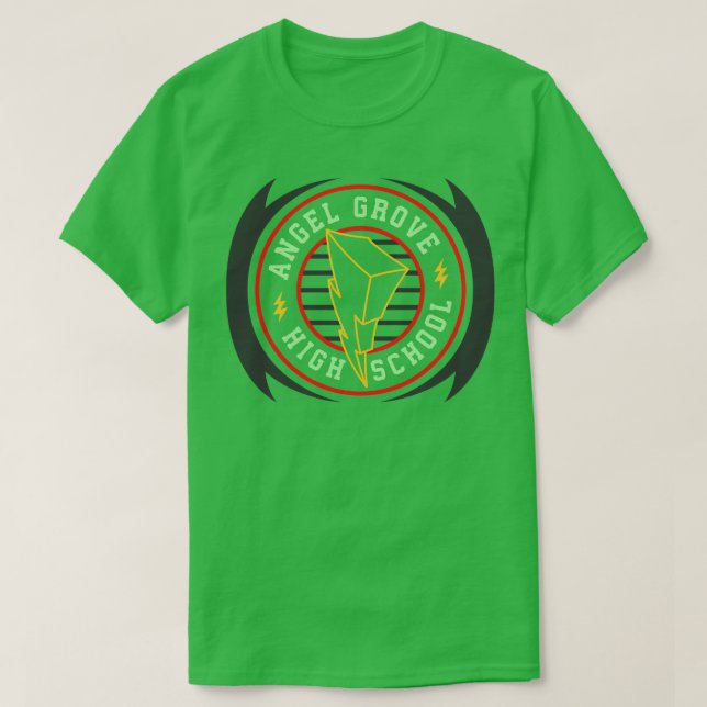 Camiseta Escuela secundaria Angel Grove (Diseño del anverso)