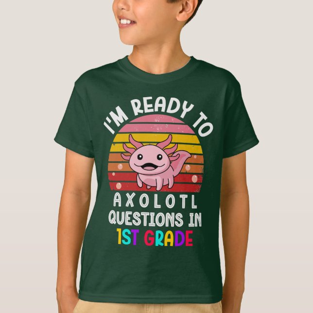 Camiseta Escuela secundaria Axolotl, primer curso de vuelta (Anverso)