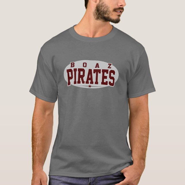 Camiseta Escuela Secundaria Boaz, Piratas (Anverso)
