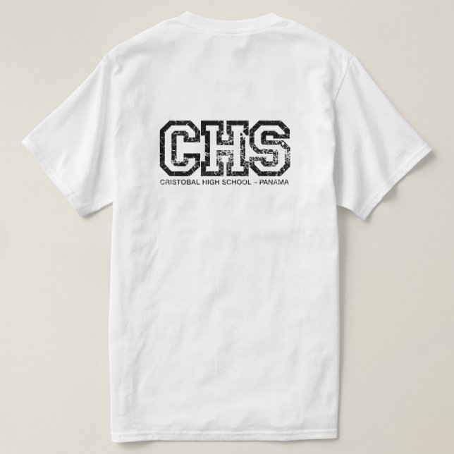 Camiseta Escuela Secundaria Cristobal (CHS) (Reverso del diseño)