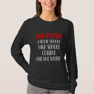 Camiseta Escuela Secundaria de Enseñanza Media Elemental