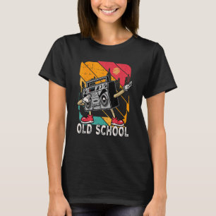 Camiseta Escuela secundaria de hip hop Ghetto Blaster 80's