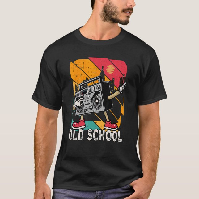 Camiseta Escuela secundaria de hip hop Ghetto Blaster 80's  (Anverso)