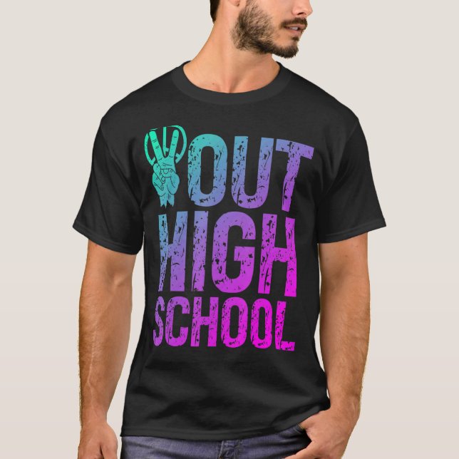Camiseta Escuela Secundaria de Peace Out (Anverso)
