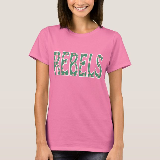 Camiseta Escuela Secundaria del Condado de Boone Rebels Flo (Anverso)