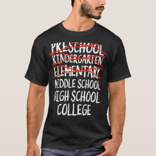 Camiseta Escuela Secundaria Elemental De Vuelta A La Escuel