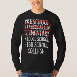 Camiseta Escuela Secundaria Elemental De Vuelta A La Escuel