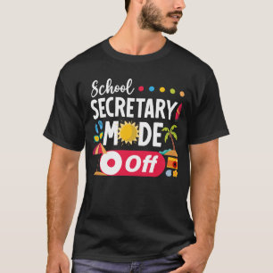 Camiseta Escuela Secundaria en modo de verano en la escuela