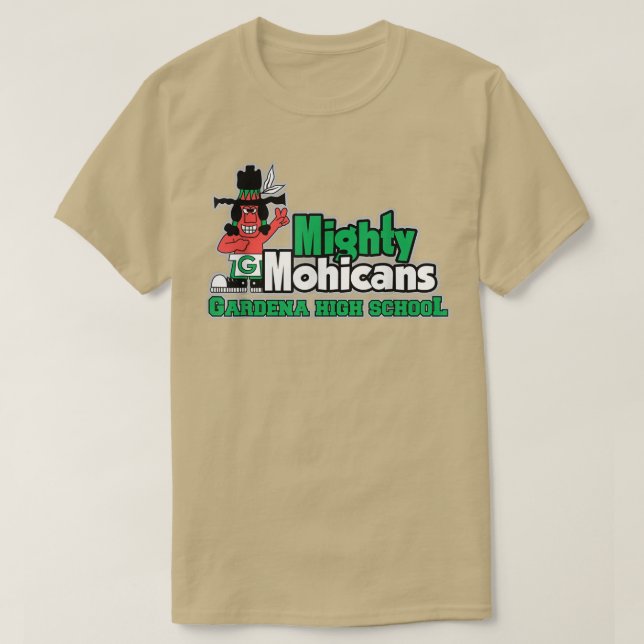 Camiseta Escuela Secundaria Gardena Poderosos Mohicans (Diseño del anverso)