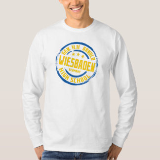 Camiseta Escuela Secundaria Gen HH Arnold Azul y Dorado