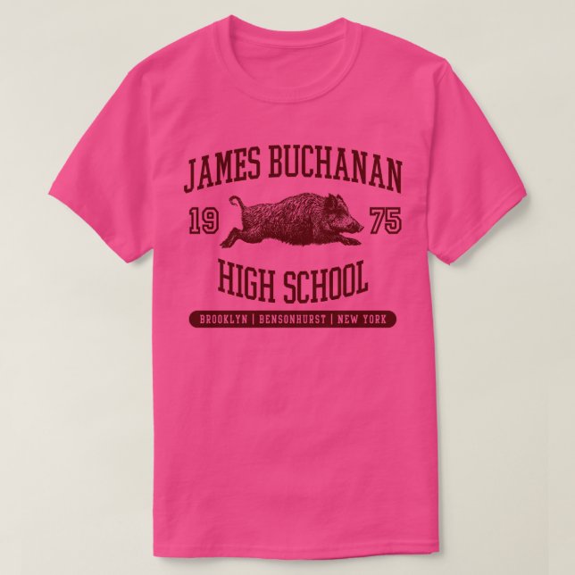 Camiseta Escuela Secundaria James Buchanan (Diseño del anverso)