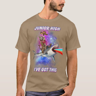Camiseta Escuela Secundaria Junior Tengo Un Gato Cortado De