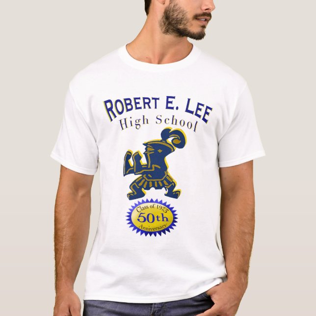 Camiseta Escuela Secundaria Robert E. Lee 50º aniversario 1 (Anverso)