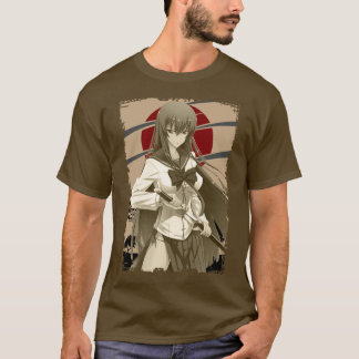Camiseta Escuela Secundaria Saeko Busujima del Retro L.