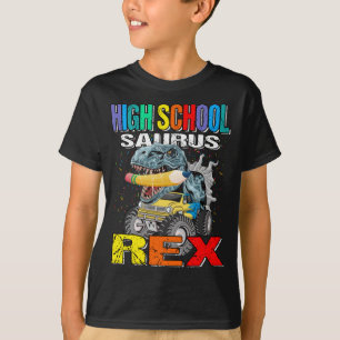 Camiseta Escuela Secundaria Saurus Rex Dinosaur High School