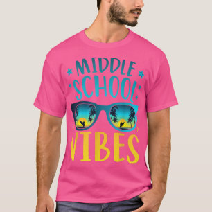 Camiseta Escuela secundaria vibra profesor primer día de S