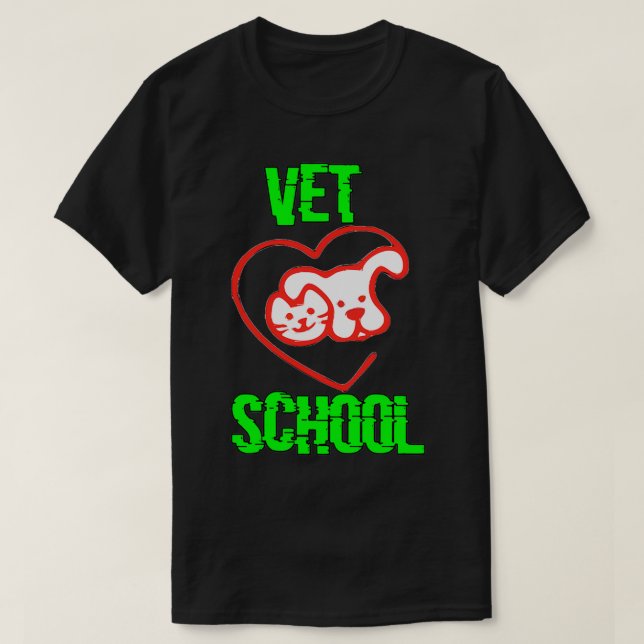 Camiseta Escuela veterinaria (Diseño del anverso)
